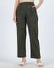 Shein Women's High-Rise Pleated Relaxed Fit Ankle-Length Pants