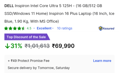 Dell Inspiron 16 Plus Laptop