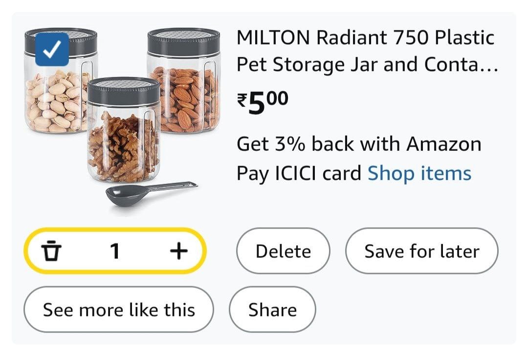 MILTON Radiant Storage Jars