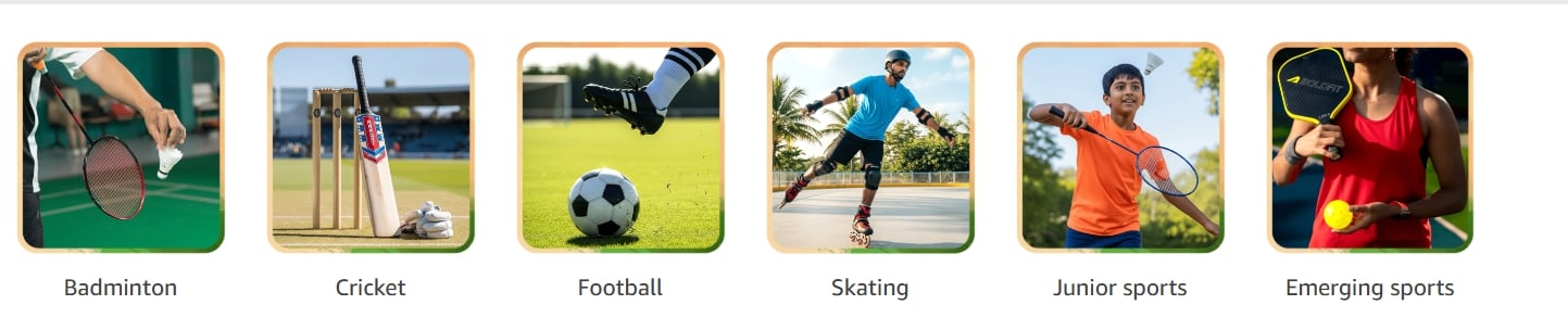 Amazon Sports Day Categories