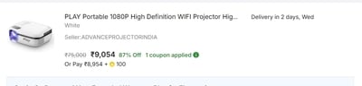 PLAY Portable 1080p Wi-Fi Projector