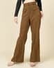 Shein Women's High-Rise Pintuck Flared Fit Pants