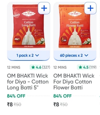 OM BHAKTI Diya Wicks