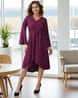 Shein Elegant Full Bell Sleeves Textured A-Line Dress