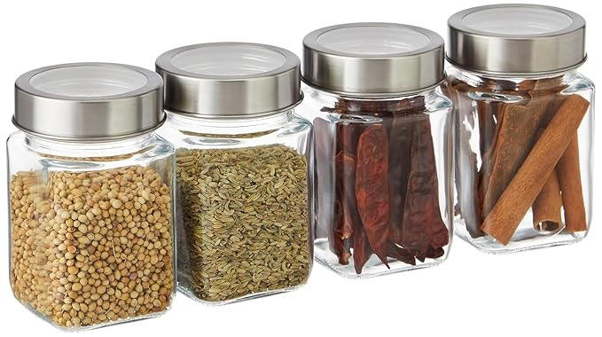 CROCO JAR Square Glass Storage Containers