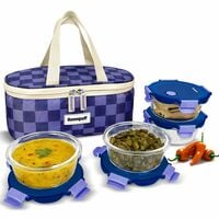 Home Puff Borosilicate Glass Lunch Box Set