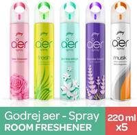 Godrej Aer Room Freshener Spray Pack of 5