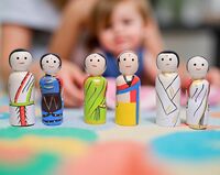 Channapatna Wooden Peg Dolls