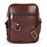 ADISA Faux Leather Unisex Crossbody Messenger Bag