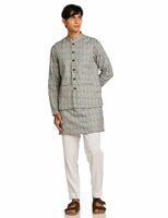 Amazon Brand Symbol Men's Cotton Nehru Jacket Kurta Pant Set