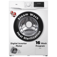 TCL 7.5 kg 5 Star Inverter Front Load Washing Machine