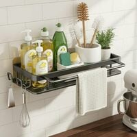 Self-Adhesive Kitchen & Bathroom Organizer Shelf