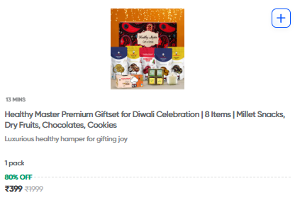 Healthy Master Diwali Gift Box Contents