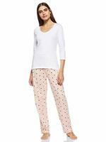 Eden & Ivy Women's Cotton T-Shirt & Pajama Night Suit