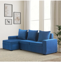 Solimo Spyro L-Shape Sofa Ocean Blue
