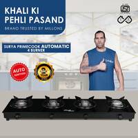 Sigri-wala Surya Primecook 4-Burner Gas Stove