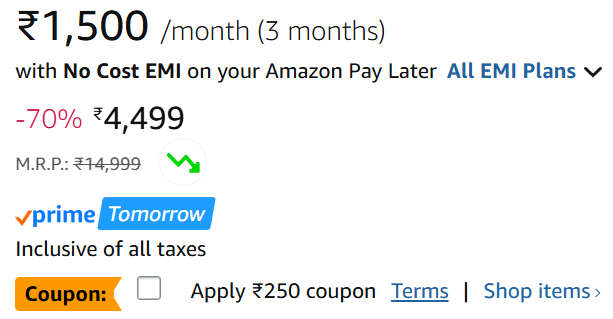 ₹250 Coupon Discount