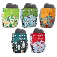 LuvLap Reusable Baby Diapers Combo (5 Pcs)
