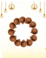 Terracotta Diya Set
