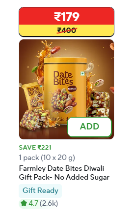 Farmley Date Bites Diwali Gift Pack
