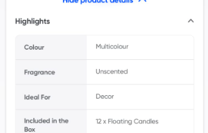 Diacraft Rose Floating Candles