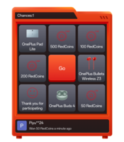 OnePlus RCC Members' Day Spin & Win