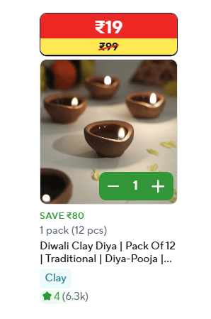 Diwali Clay Diya Set