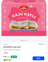 Haldiram's Kaju Katli Offer