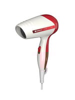 Havells HD1901 1200W Travel Hair Dryer (White & Red)
