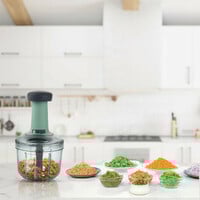 Mirabutik Handheld Push Vegetable & Fruit Chopper