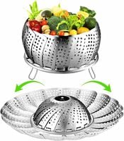 BizBee Premium Stainless Steel Vegetable Steamer Basket