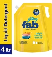 Godrej Fab Liquid Detergent 4L Refill Pouch