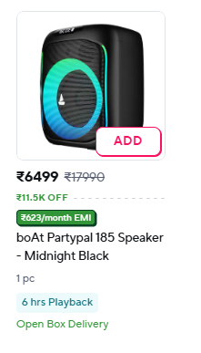boAt Partypal 185 Speaker