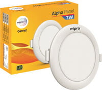 Wipro Garnet 7W Alpha Round LED Recessed Ceiling Light