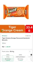 Britannia Tiger Orange Cream Biscuits