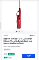 Habitat Refillable Gas Lighter