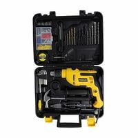 STANLEY 550W Hammer Drill Machine with 120-Pc Hand Tool Kit