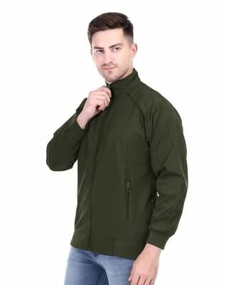 Buda Jeans Co Men's Olive Bomber Jacket