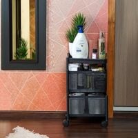 CELLO Kitchen Pro 2-Layer Black Trolley