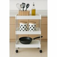 Cortina Heavy-Duty 3-Tier Plastic Storage Rack