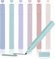 Shuttle Art 6 Pcs Aesthetic Cute Highlighters