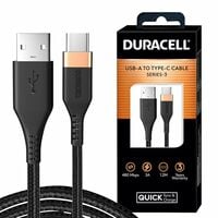 Duracell USB-A to Type C 65W Braided Cable