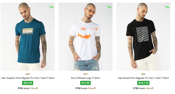 GAS Men's Clothing Sale on Ajio