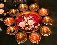 Deco Dream Diya Shape Urli Bowl