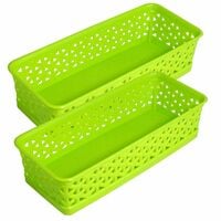 Wonder Homeware Alexa 9 Multipurpose Storage Baskets (Set of 2, Green)