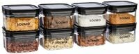 Solimo Airtight Plastic Storage Jar and Container Set