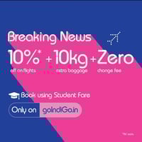 IndiGo Student Discount Offer