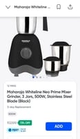 Maharaja Whiteline Neo Prime Mixer Grinder