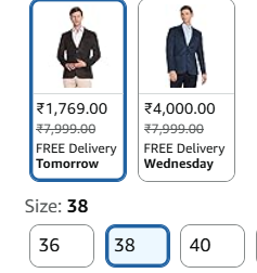 Arrow Men's Slim Fit Blazer - Offer 1