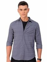 The Indian Garage Co Men's Slim Fit Checkered Casual Shirt